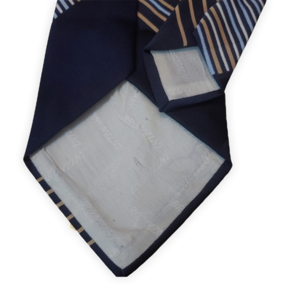 Via Rubini 80's Vintage Block Strip Tie - Picture 4 of 5